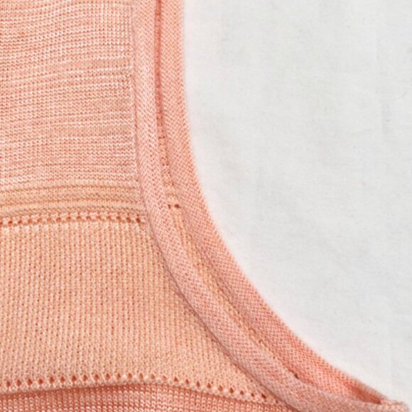 Chico's Women's Tank Top, Peach Knit, Sleeveless, Medium - Picture 5 of 9